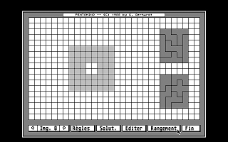 Pentominoes atari screenshot